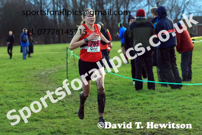 Senior womens 2023 North Eastern Cross Country Champs., Temple Park, South Shields. Photo: David T. Hewitson/Sports for All Pics